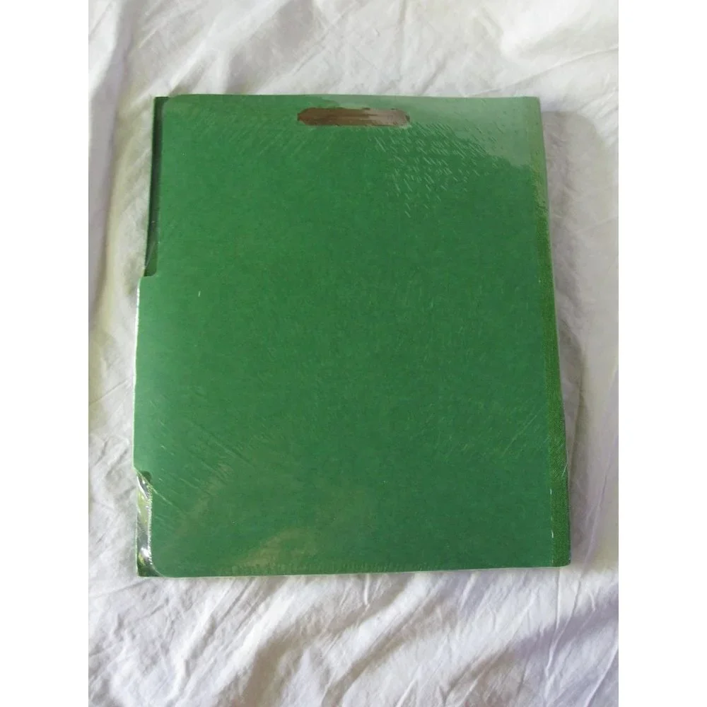 NEW Office Depot Letter Size Green Classification Folders 2 Dividers each 5 pack